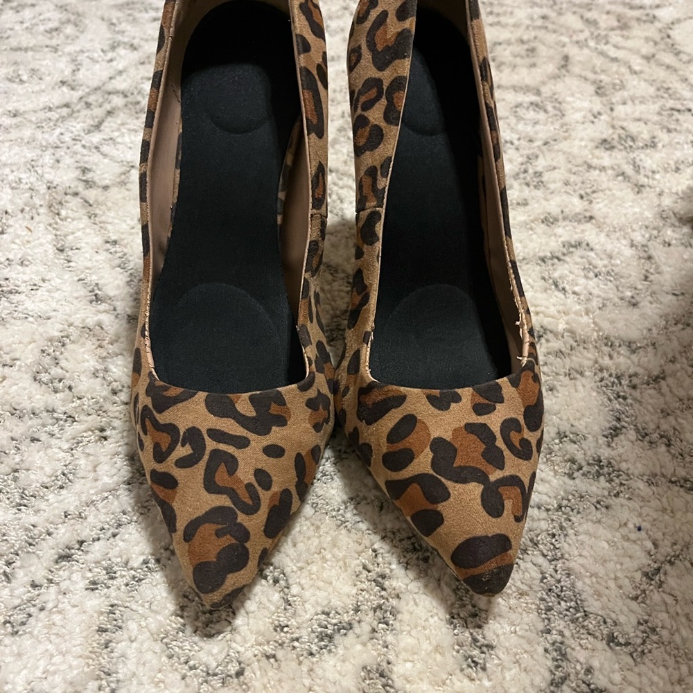 Mix No. 6 Brown Leopard Print Heels